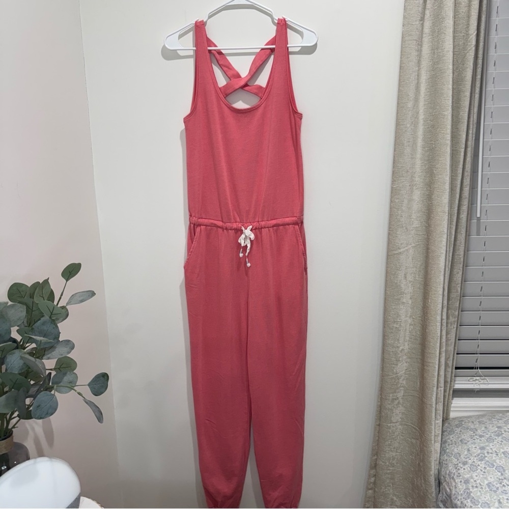 P.J. Salvage Pink‎ Knit Jumpsuit Small